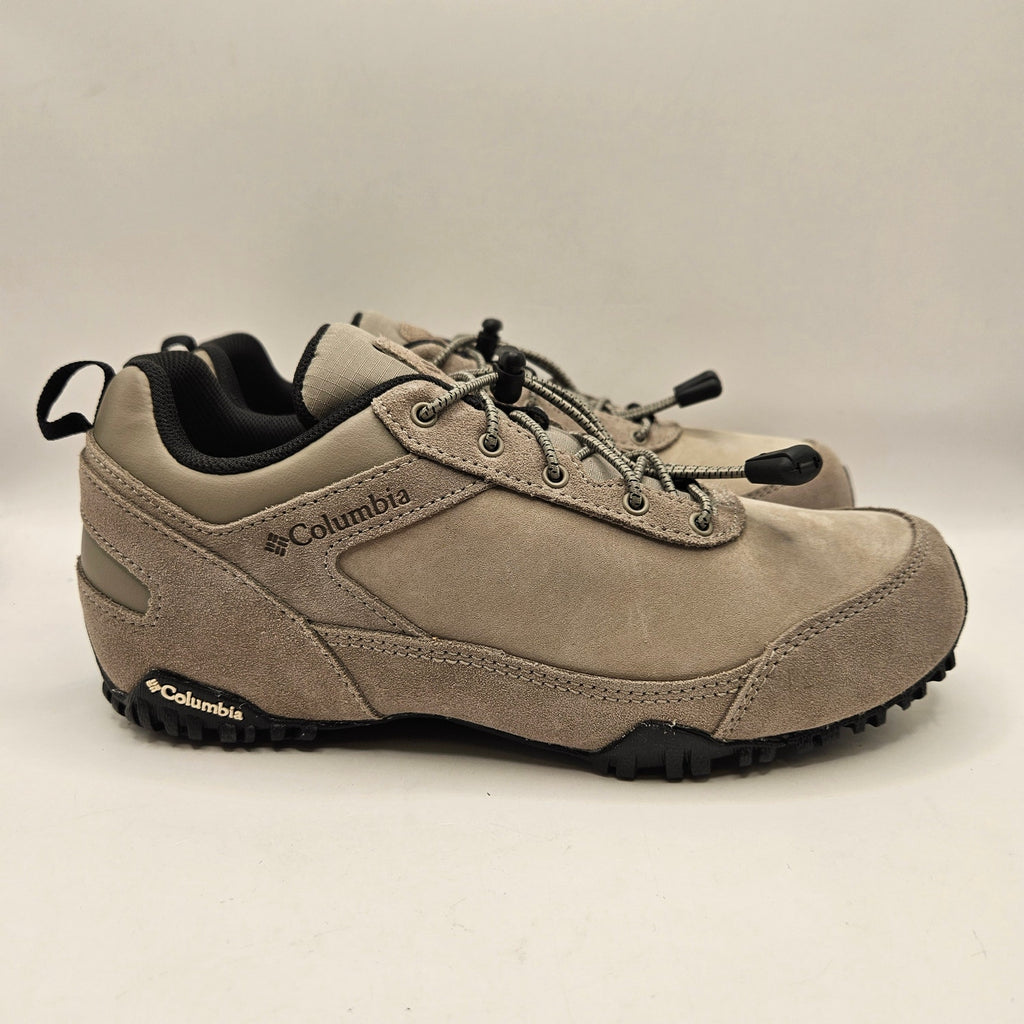 COLUMBIA WOMEN'S 7.5 TERRACE SLOPE LEATHER KETTLE SEASALT LO TOP HIKING SHOE NIB
