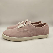 VANS WOMEN'S 8 AUTHENTIC LX 44 RARE HAIRY SUEDE LIGHT ROSE PINK SKATE SHOES NWOB