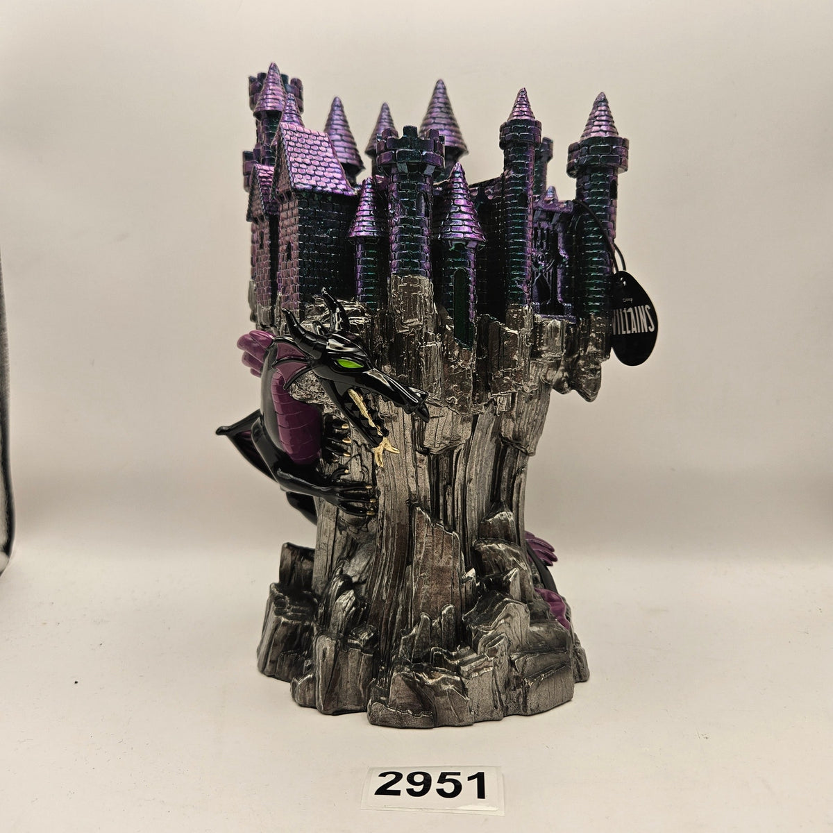BATH & BODY WORKS DISNEY VILLAIN MALEFICENT DRAGON CASTLE PEDESTAL CANDLE HOLDER