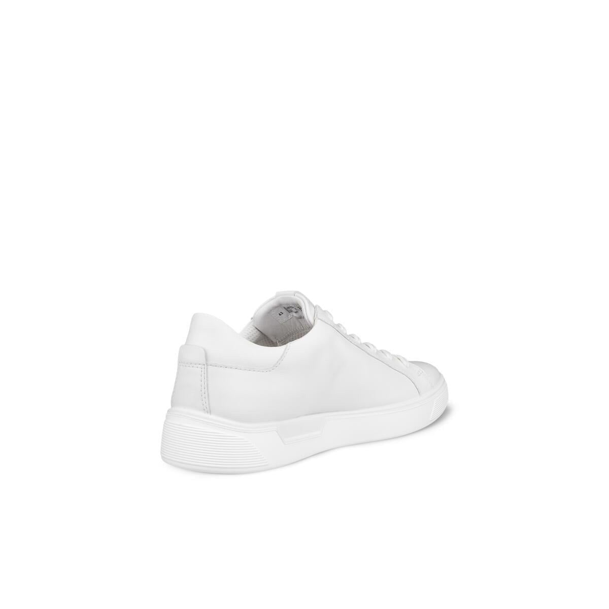 ECCO MEN'S 47 STREET TRAY TRIPLE WHITE CASUAL LEATHER SNEAKER 50474411007 NIB