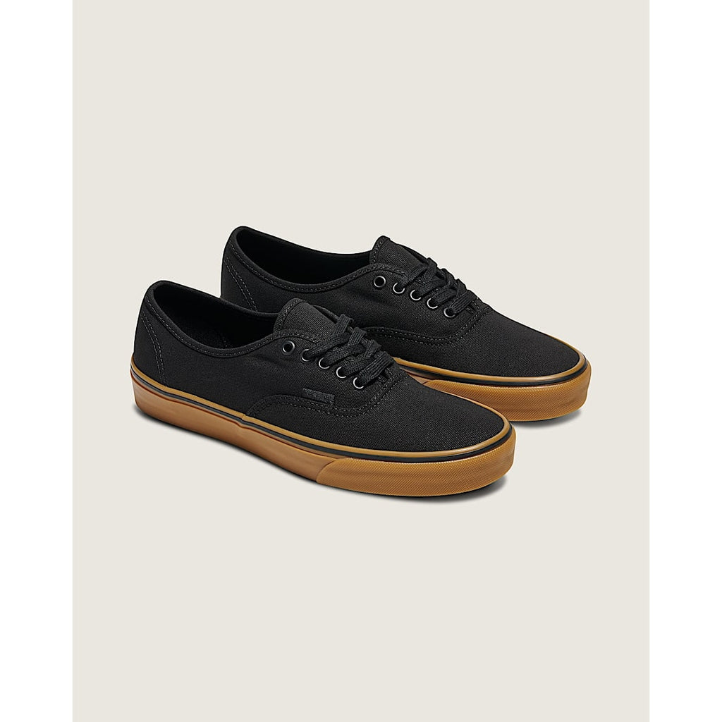 VANS MEN'S 10 AUTHENTIC BLACK RUBBER LOW TOP SNEAKER NIB VN000TSVBXH