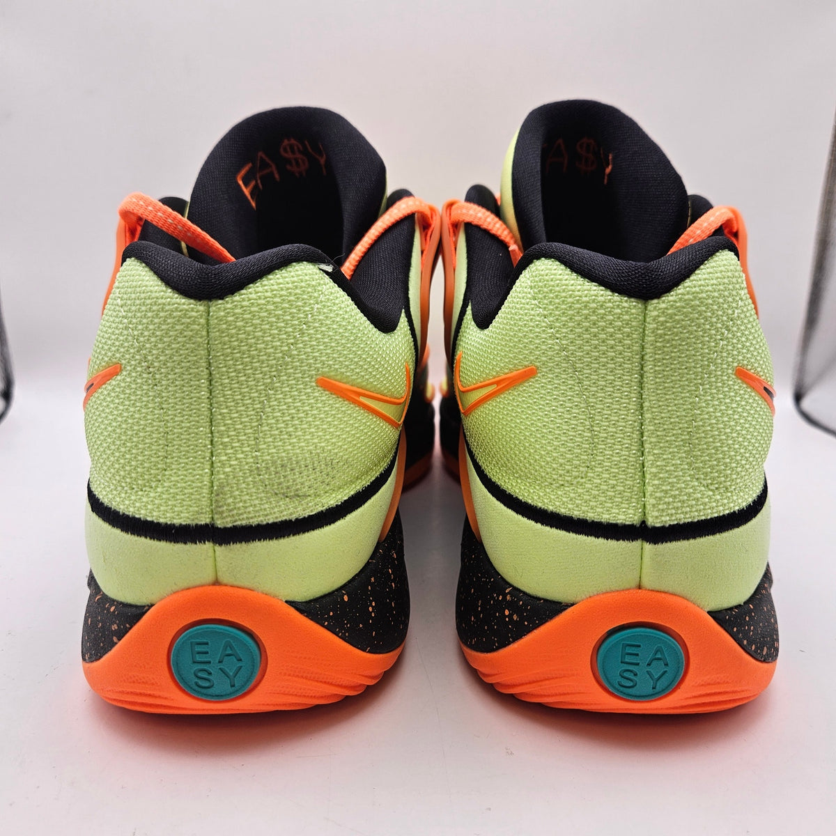 NIKE KD18 M12 BBALL HV1993-301 NEW TIMELINE CLEAR JADE LIQUID LIME ORANGE NEON