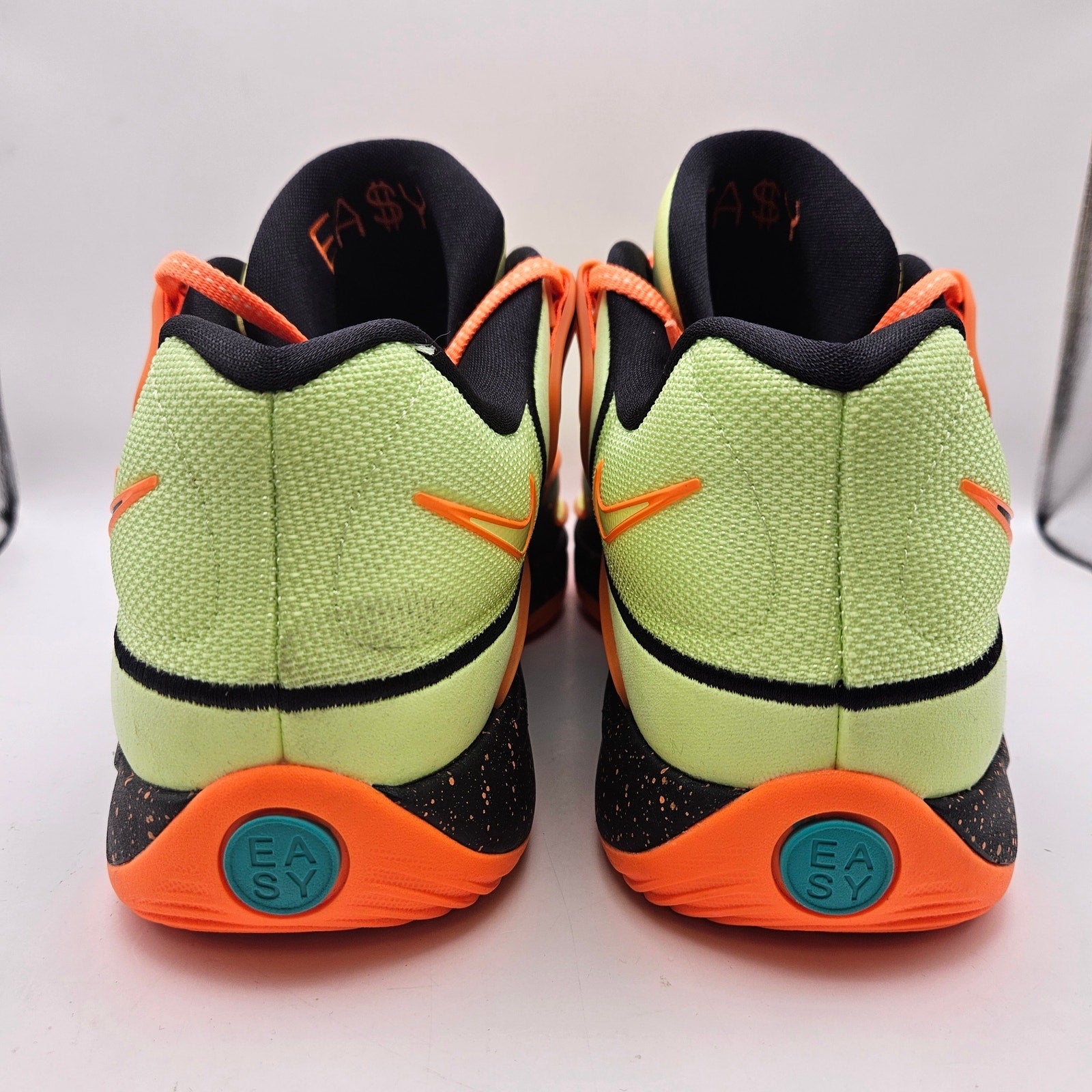 NIKE KD18 M12 BBALL HV1993-301 NEW TIMELINE CLEAR JADE LIQUID LIME ORANGE NEON