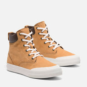 TIMBERLAND WOMEN'S 9.5 SKYLA BAY 2.0 HI TOP LACE SNKR WHEAT NUBUCK NIB