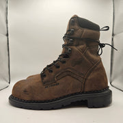 RED WING MEN'S 8.5D 415 DYNAFORCE 6 IN WP SOFT TOE WORK BOOTS BROWN NWOB