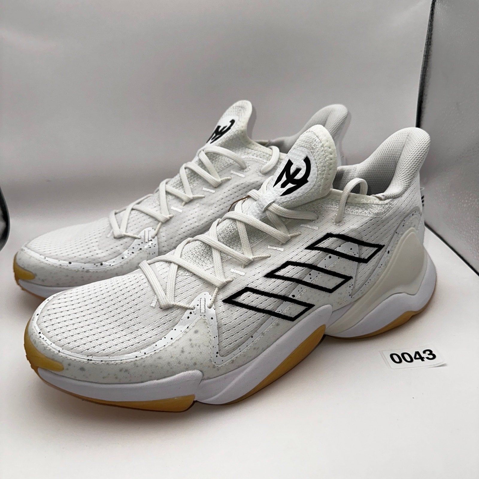 Adidas Mahome 1 Impact FL White Gum Basketball Shoes Size 14
