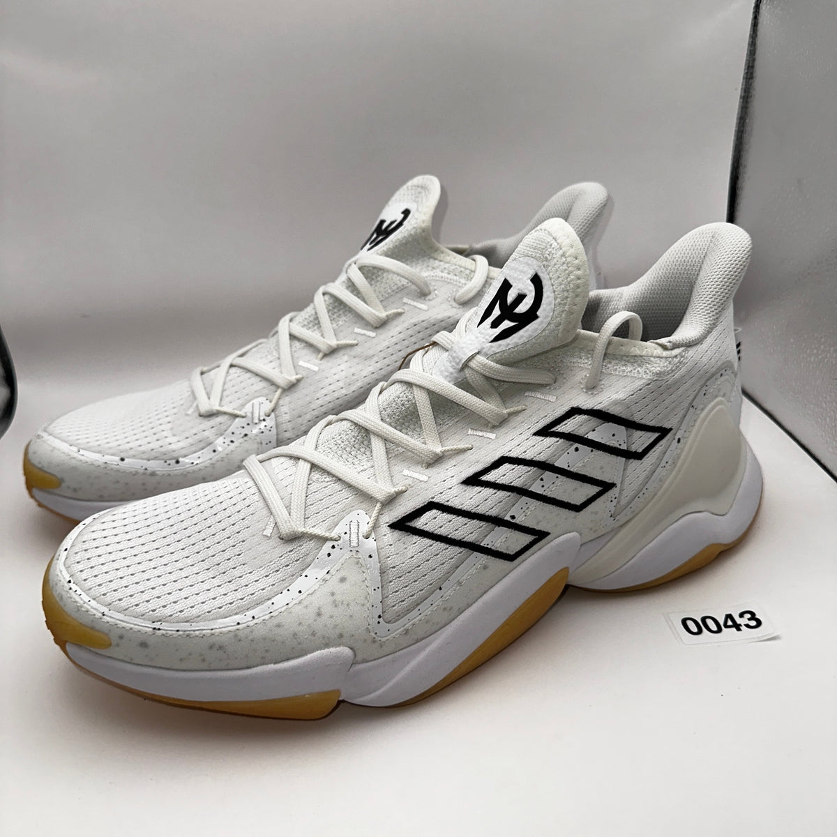 Adidas Mahome 1 Impact FL White Gum Basketball Shoes Size 14