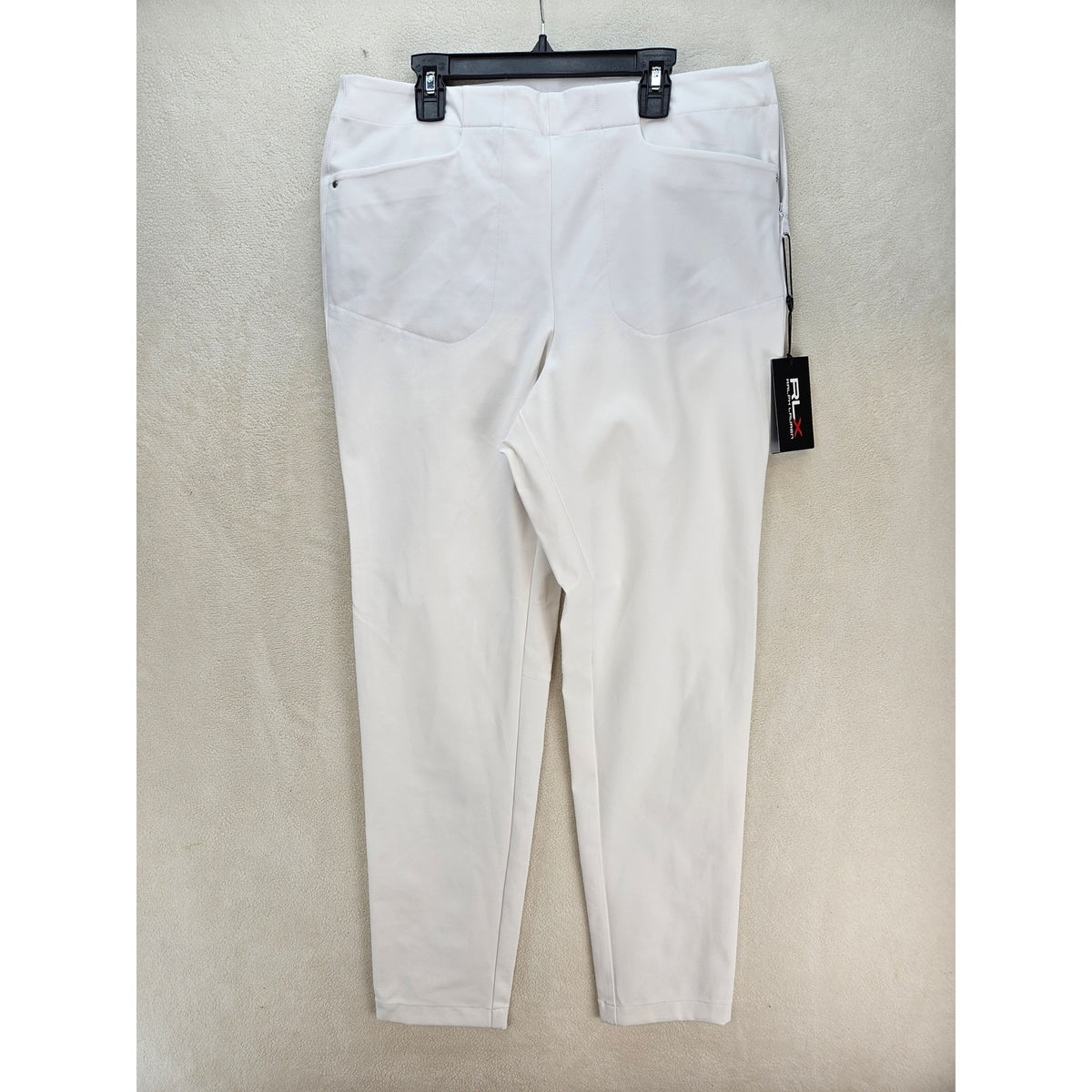 RLX RALPH LAUREN GOLF PANTS WOMEN'S 12 WHITE STRETCH MSRP $168 NWT