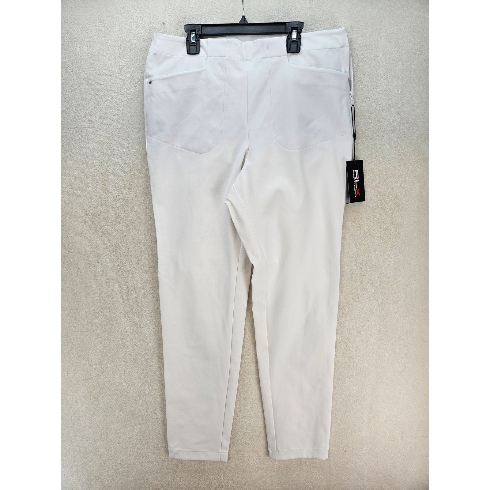RLX RALPH LAUREN GOLF PANTS WOMEN'S 12 WHITE STRETCH MSRP $168 NWT