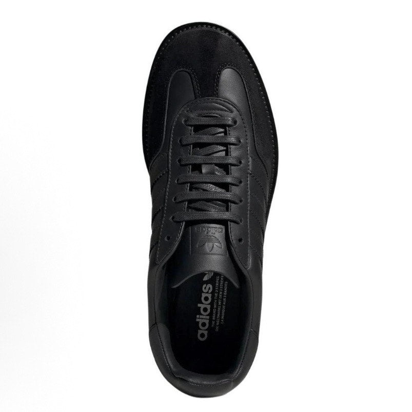 ADIDAS MADE IN ITALY MEN'S 8 PREMIUM GAZELLE INDOOR BLACK LEATHER IH8642