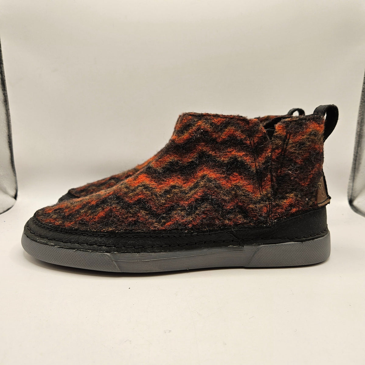 CLARKS MEN'S 9 GERALD ANKL BOOT SLIPPERS ORTHOLITE CHELSEA WOOL