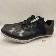 UNDER ARMOUR MEN'S 10 KICK SPRINT TRACK SPIKES BLACK WHITE 3025461-002