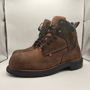 RED WING MEN'S 11 EE WIDE 415 DYNAFORCE 6 IN WP SOFT TOE WORK BOOTS BROWN NWOB