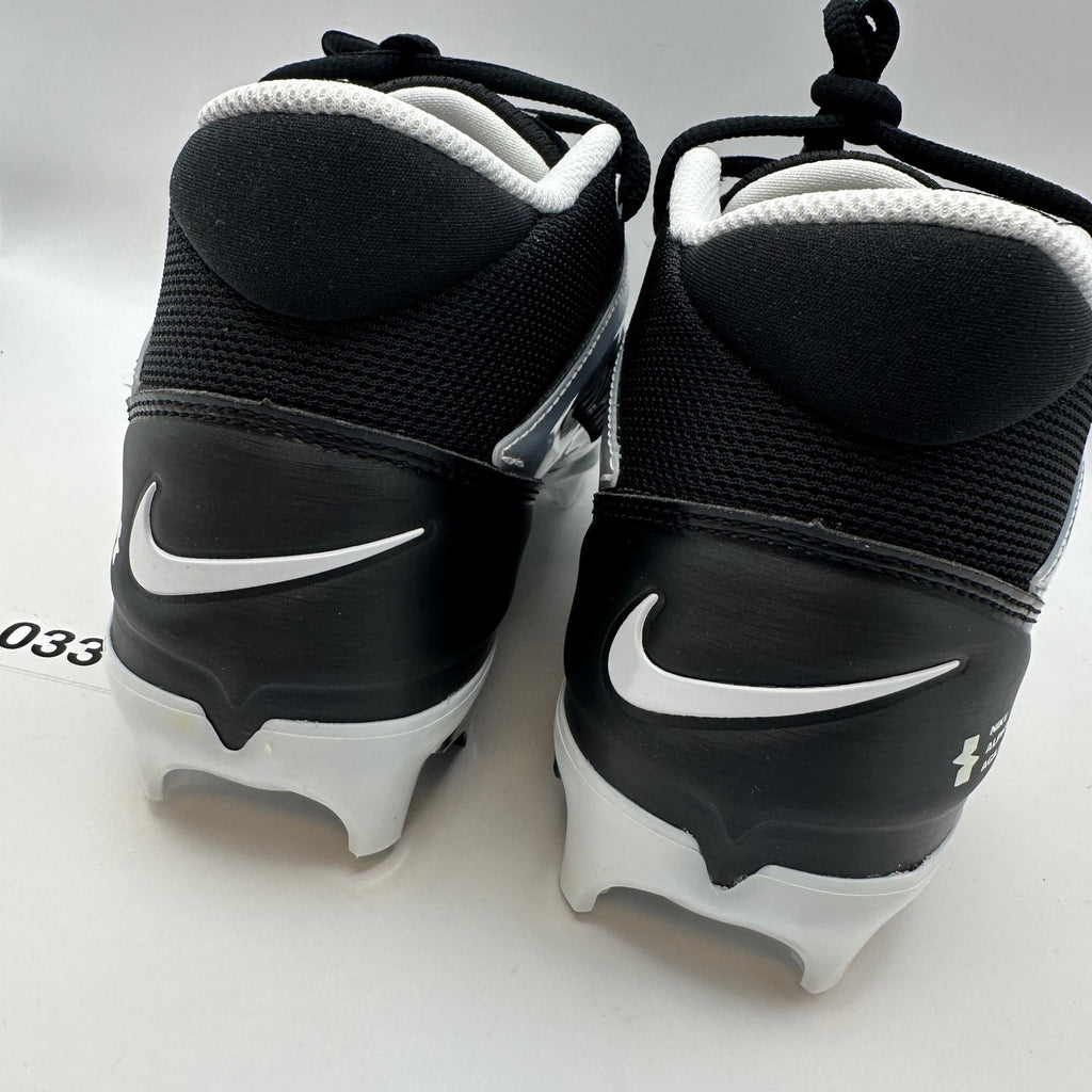 NIKE Men's 9 Alpha Menace 4 PRO Football Cleats Black/White FZ7702-005