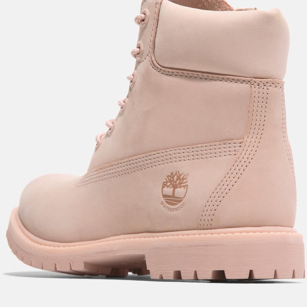 TIMBERLAND WOMEN'S 7 PREMIUM 6 INCH WP BOOT LT PINK NUBUCK NIB