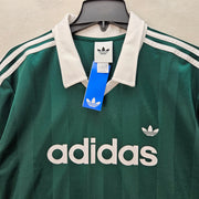 ADIDAS MEN'S XLARGE ARCHIVE COLLAR ENGINEERED ACTIVE GREEN REGULAR FIT KE3582
