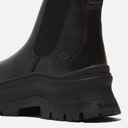 TIMBERLAND WOMEN'S 9.5 ROXIE LANE MID CHELSEA BOOT BLACK FULL GRAIN NIB