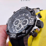 INVICTA 44704 PRO DIVER MEN'S QUARTZ BLACK AND SILVER WATCH NWT