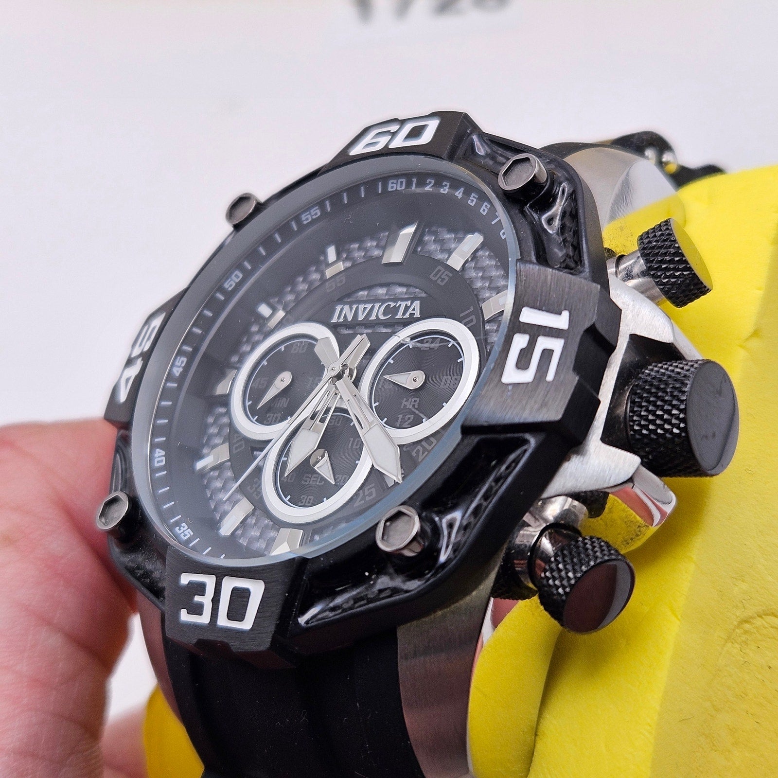 INVICTA 44704 PRO DIVER MEN'S QUARTZ BLACK AND SILVER WATCH NWT