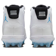 AIR JORDAN MEN'S 9 JORDAN 11 MID TD WHITE BLUE BLACK FOOTBALL CLEATS HM7324-104