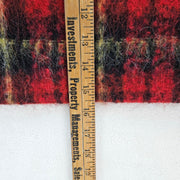 LAUREN RALPH LAUREN PETITE 4P RED BLACK PLAID WOOL BLEND MINI SKIRT NWT