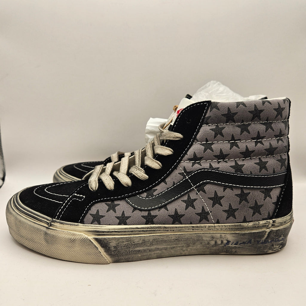VANS X BIANCA CHANDON M8.5 W10 SK8-HI REISSUE LX BLK GRY WHT DISTRESSED NWOB