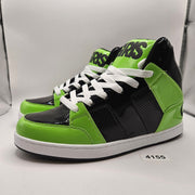 OSIRIS MEN 10.5 CONVOY MID HJ.BTS.26 SKATEBOARDING SHOES GREE BLACK PATENT NWOB