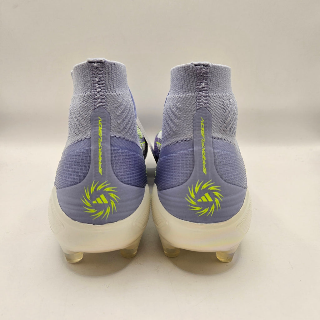 ADIDAS WOMEN'S 8.5 F50 SPARKFUSION ELITE MID FG AG SOCCER CLEATS VIOLET PURPLE