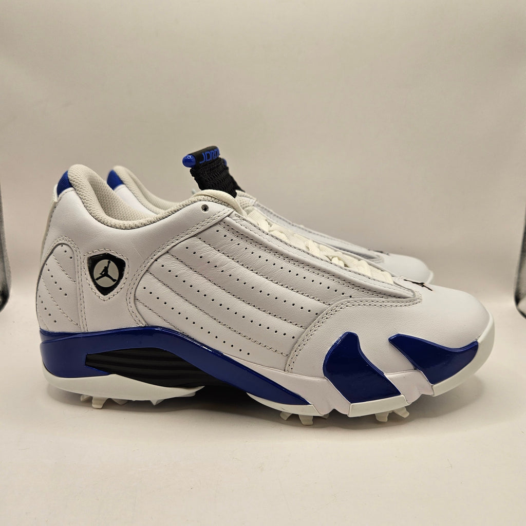 NIKE AIR JORDAN 14 MEN'S 7 RETRO GOLF SHOES HYPER ROYAL WHITE HJ7710-101 NWOB