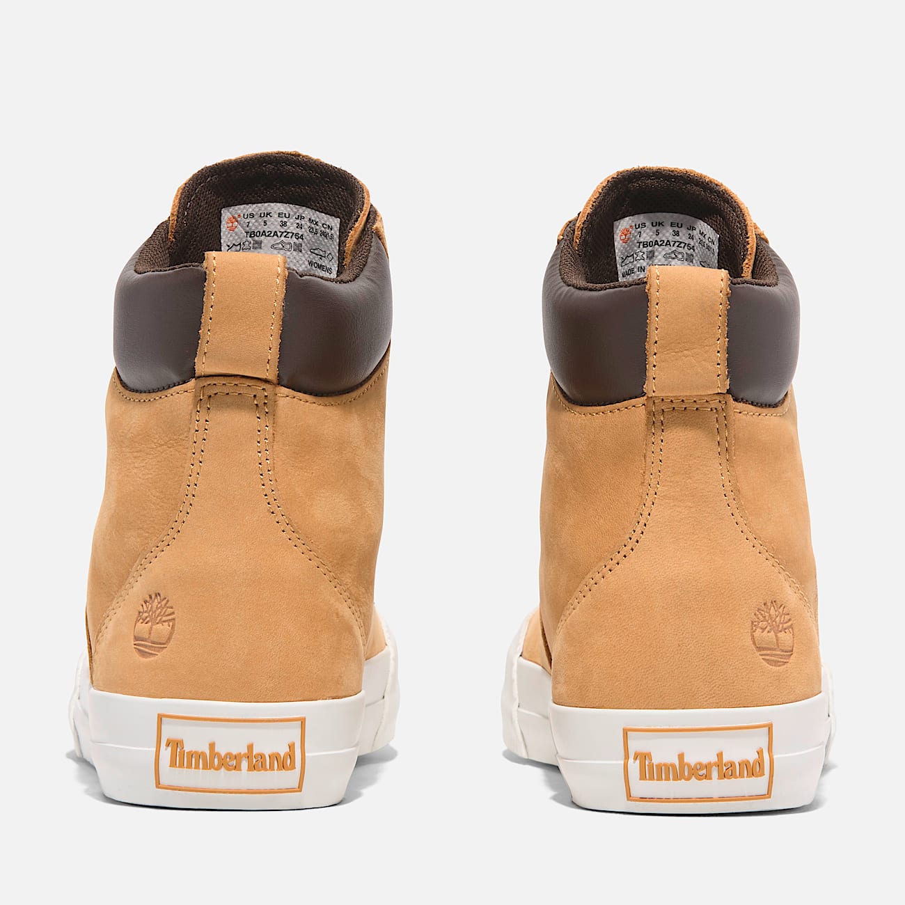 TIMBERLAND WOMEN'S 9.5 SKYLA BAY 2.0 HI TOP LACE SNKR WHEAT NUBUCK NIB