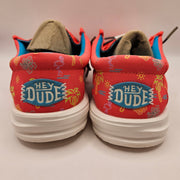 HEY DUDE WOMEN'S 7 WALLY H20 SPRING BREAKER PINK MULTI 41819-9DD