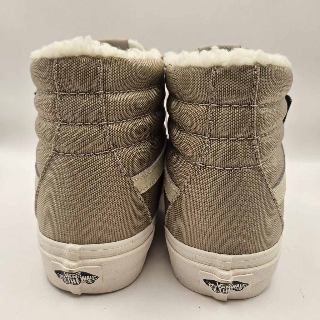 VANS WOMEN'S 8 CORDURA SK8 HI SHERPA WALNUT CLASSIC SKATE SHOES NWOB