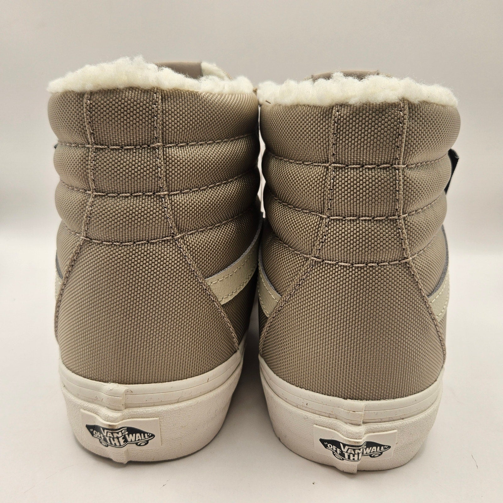 VANS WOMEN'S 8 CORDURA SK8 HI SHERPA WALNUT CLASSIC SKATE SHOES NWOB