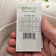 CROCS MEN'S 10 CLASSIC UNISEX LINEN SLIP ON SHOES FISH BEACH NWT 210080-100
