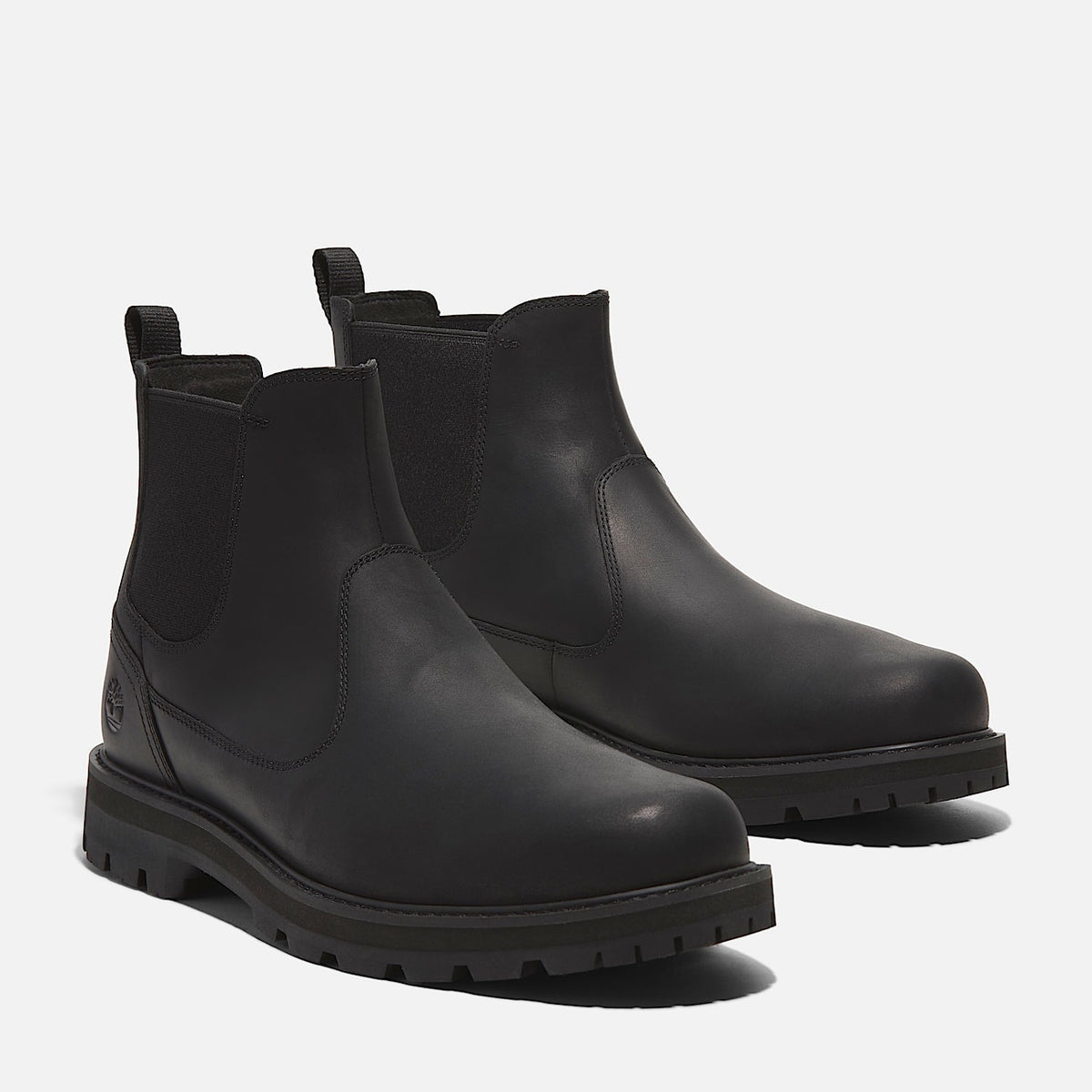 TIMBERLAND MEN'S 7 BRITTON ROAD MID CHELSEA BOOT BLACK FULL GRAIN NIB