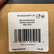 THE NORTH FACE ONE SIZE RECON BACKPACK CEDAR LAVA RED NF0A52SHMTY