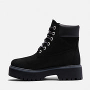 TIMBERLAND WOMEN'S 9.5 HERITAGE PLATFORM 6-INCH WATERPROOF BOOT BLACK NUBUCK NIB