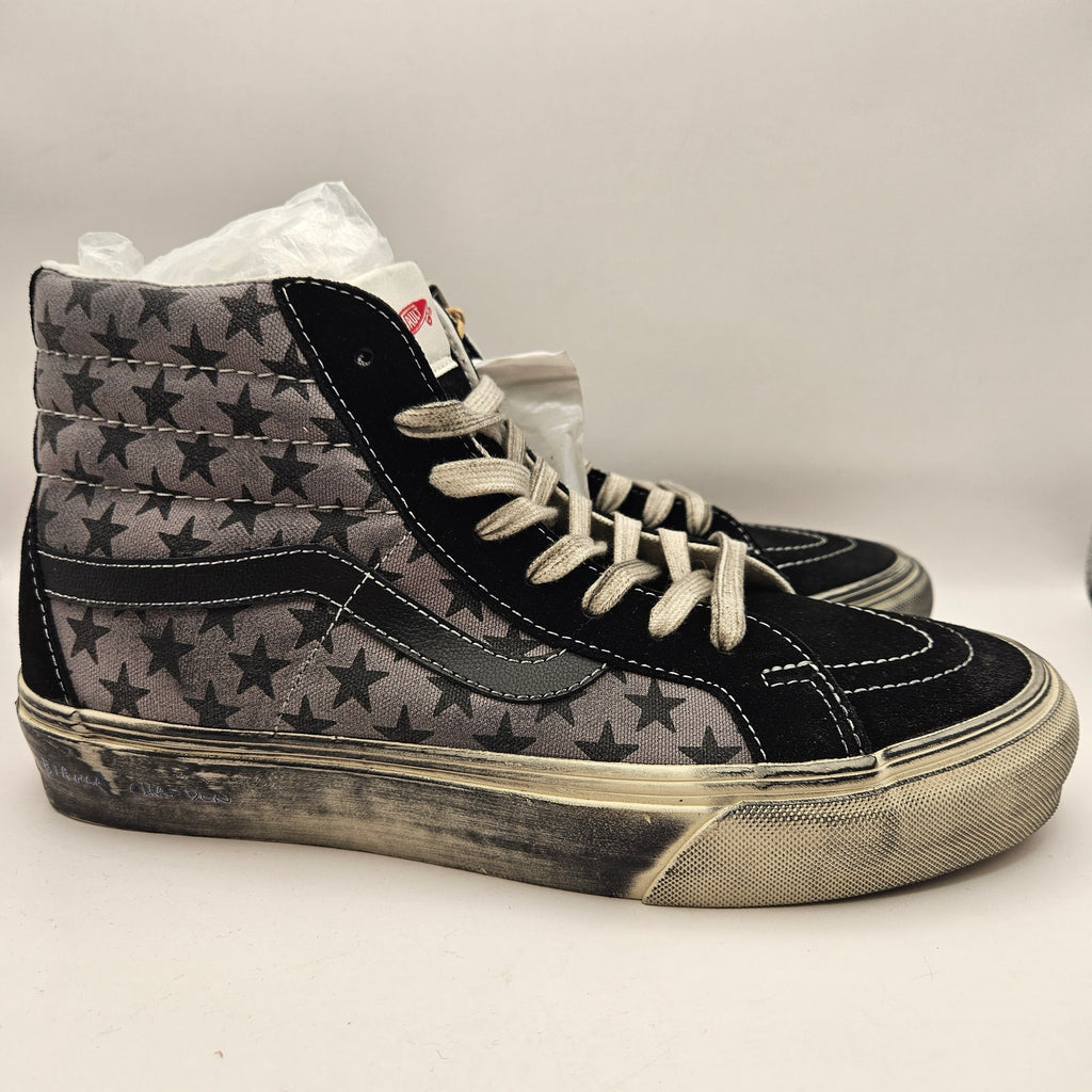 VANS X BIANCA CHANDON M8.5 W10 SK8-HI REISSUE LX BLK GRY WHT DISTRESSED NWOB
