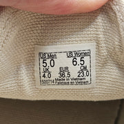 VANS WOMEN'S 6.5 AUTHENTIC LOW PRO FAT LACE TURTLEDOVE YARROW SUEDE BEIGE