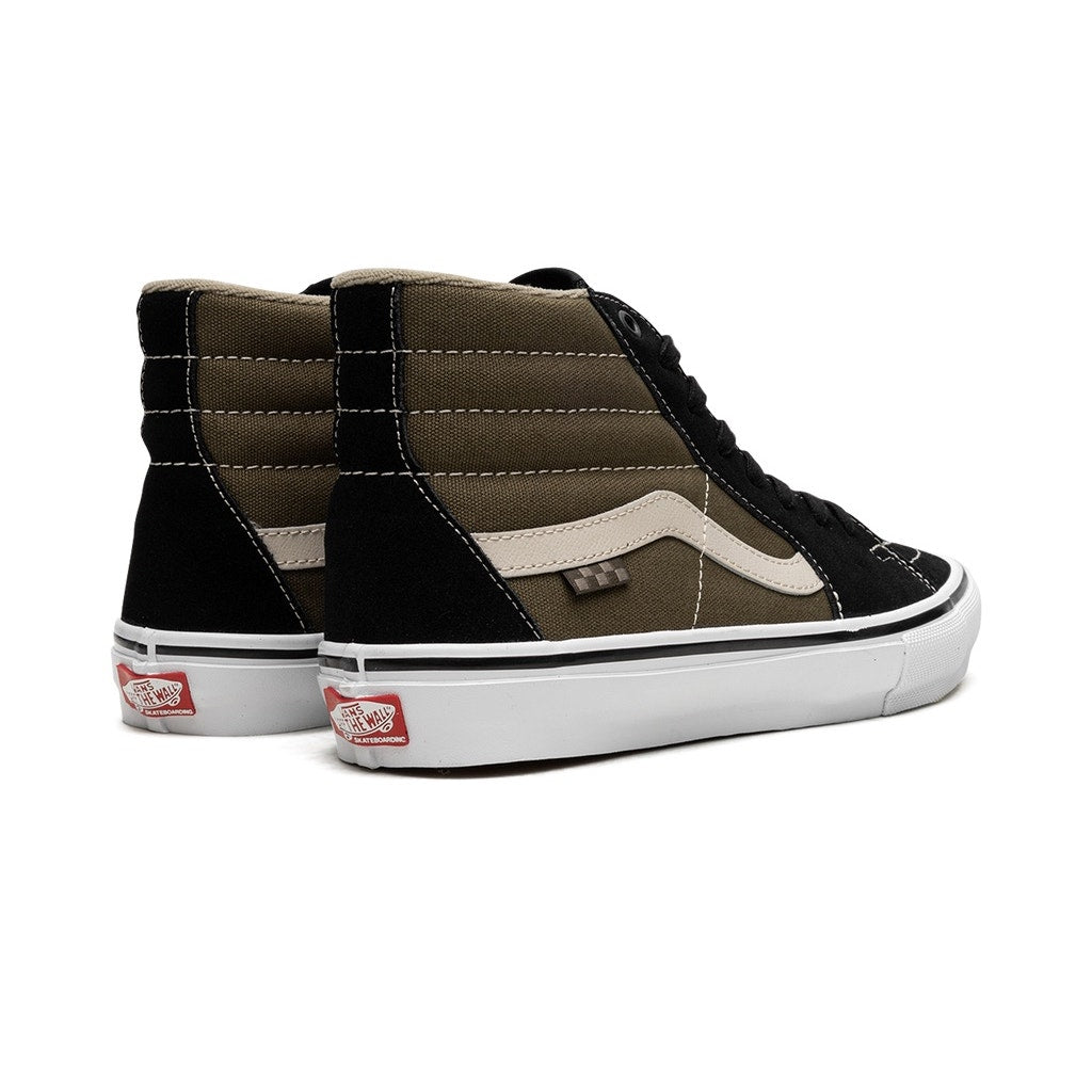 VANS MEN'S 6.5 SK8 HI BLACK OLIVE GREEN NIB VN0A5FCCBKO