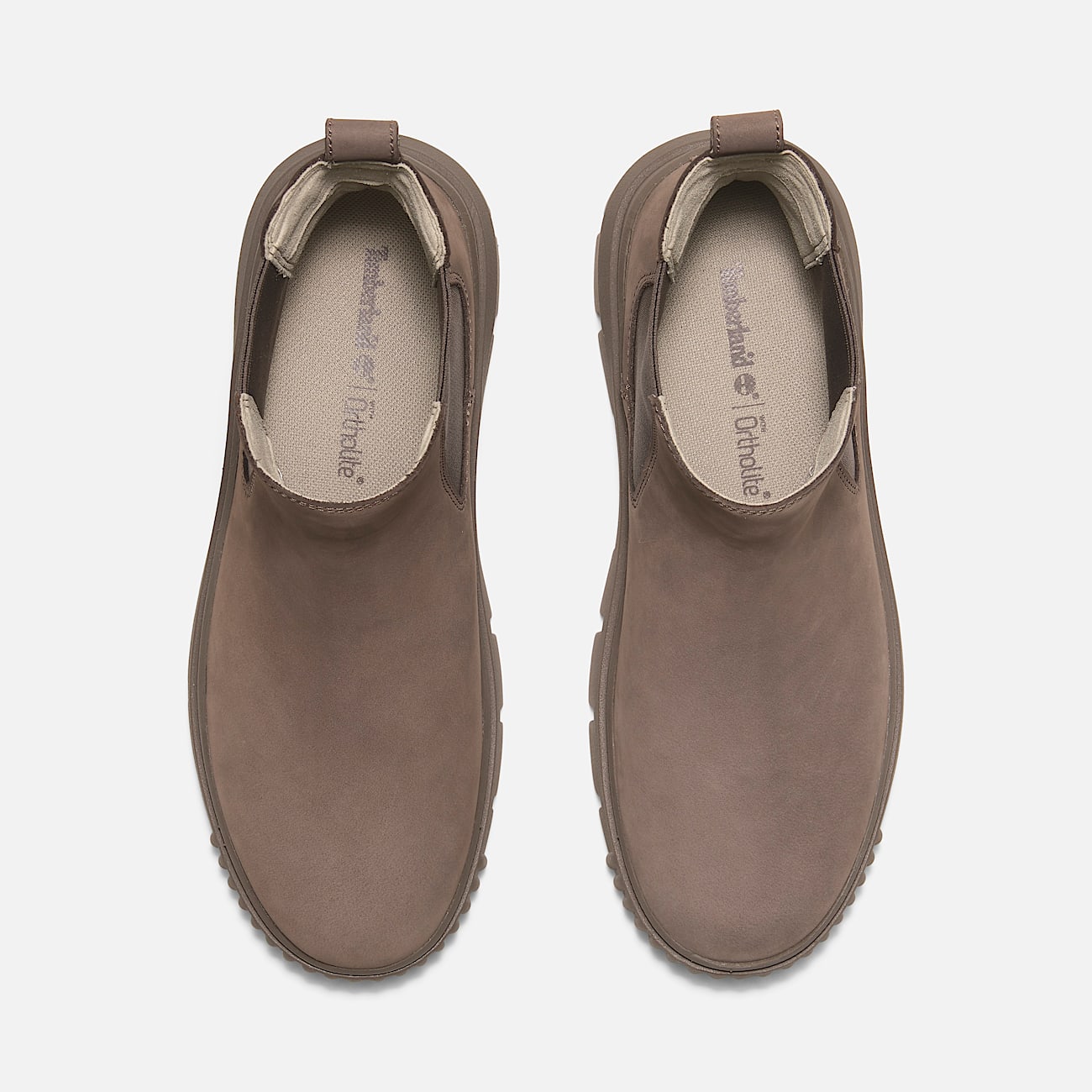 TIMBERLAND WOMEN'S 9.5 GREYFIELD MID CHELSEA BOOT MEDIUM BROWN NUBUCK