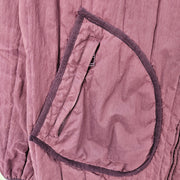 URBAN OUTFITTERS WOMEN'S MEDIUM BURGUNDY HOODED QUILTED JACKET