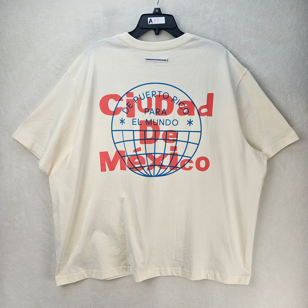 ADIDAS ORIGINAL X BAD BUNNY XXL HEAVY OVERSIZED CIUDAD DE MEXICO CREAM KX4478