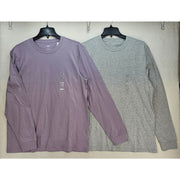 GAP EVERYDAY MEN'S LARGE SOFT L/S CREW SHIRT LOT OF 2 NWT