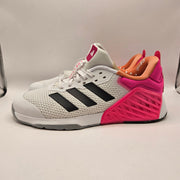 ADIDAS WOMEN'S 9 DROPSET 3 TRAINING SHOES GREY SHOCK PINK JR1674