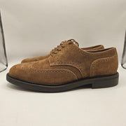 POLO RALPH LAUREN MEN'S 10 ASHER WINGTIP SUEDE BROWN OXFORD DRESS 17623 NWOB