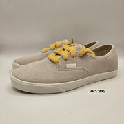 VANS WOMEN'S 7.5 AUTHENTIC LOW PRO SAND W MANGO THICK LACE NWOB