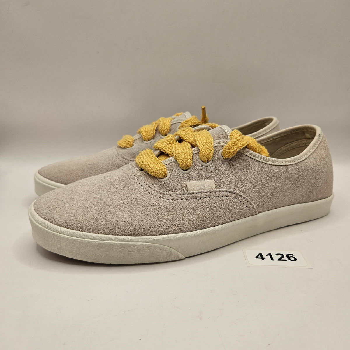 VANS WOMEN'S 7.5 AUTHENTIC LOW PRO SAND W MANGO THICK LACE NWOB
