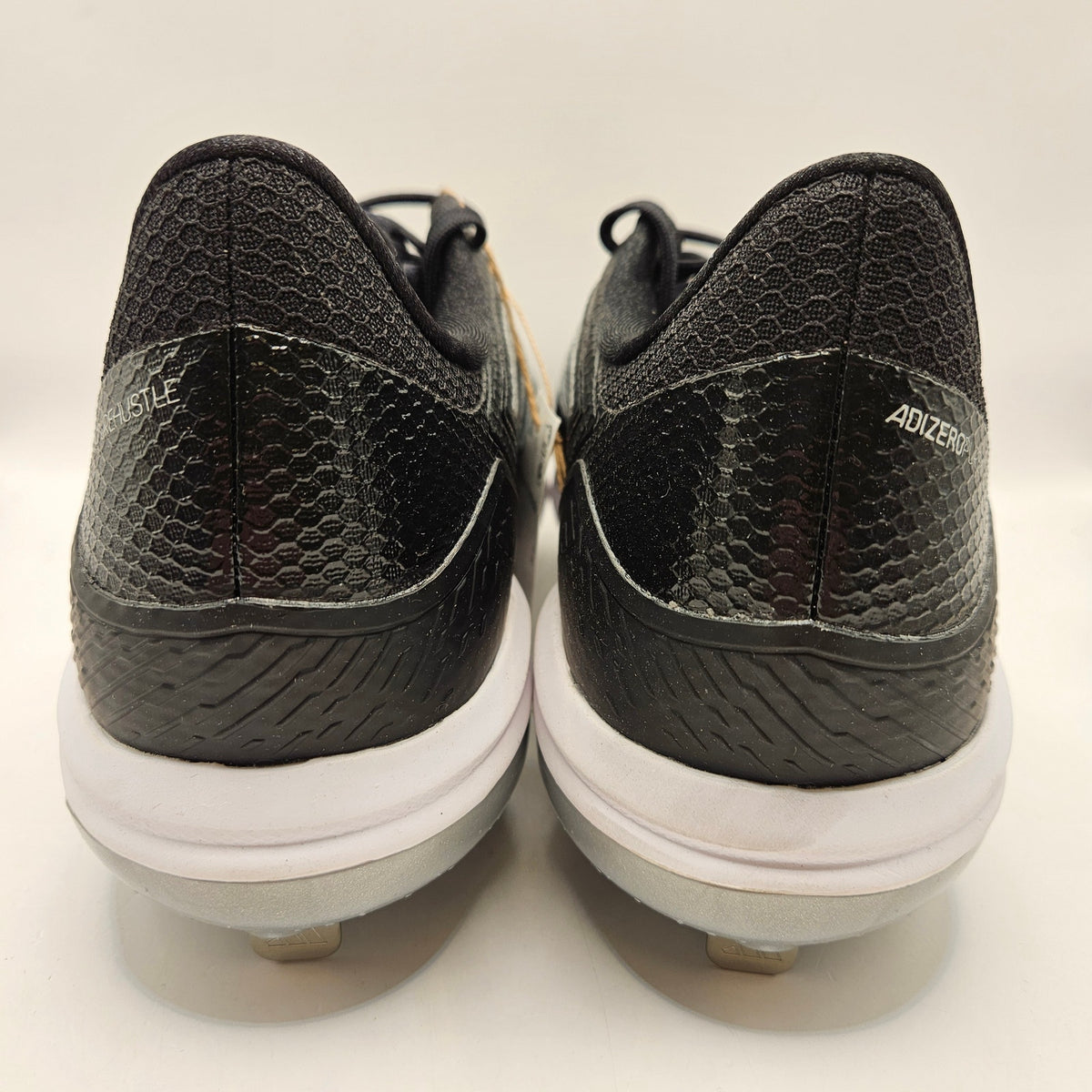 ADIDAS WOMEN'S 11.5 ADIZERO PUREHUSTLE 3 SOFTBALL METAL CLEATS BLACK IG7134