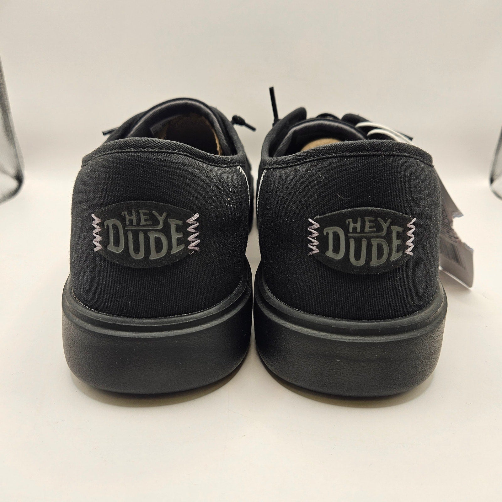 HEY DUDE MEN'S 13 CODY CANVAS BLACK/BLACK NWT 41291-060